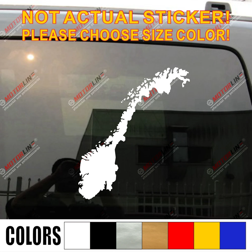 

Карта Норвегии Норге Наклейка автомобиля винил выбрать размер цвет без bkgrd