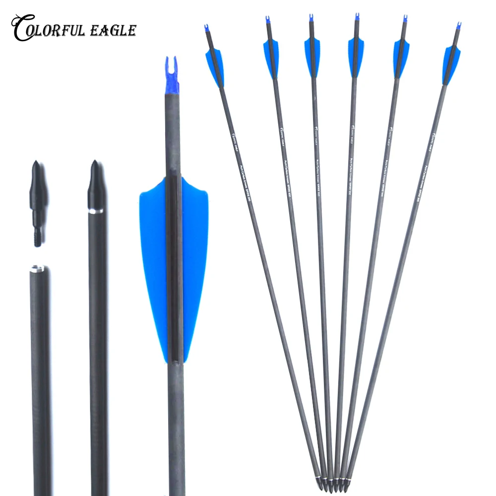 Archery Arrows Fibreglass in 31.5/",30/" 29/" 28/" Recurve//Compound Bow 3-30PK