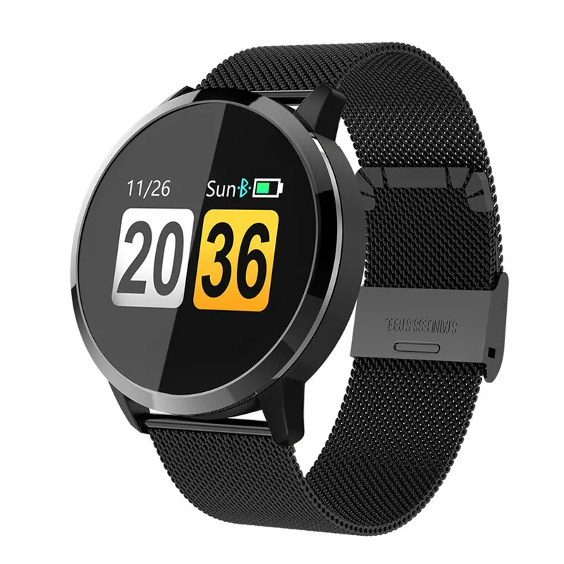 

Q8Plus Smart Watch OLED Color Screen Smartwatch men Fashion Fitness Tracker Heart Rate Fashion Bracelet For HUAWEI Android PK A7