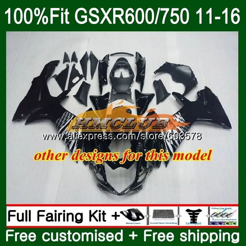 Инъекции для SUZUKI GSXR 750 600 GSXR600, 11, 12, 13, 14, 15, 16 лет 8CL. 86 K11 GSXR750 2011 2012 2013 блеск голубой обтекатель