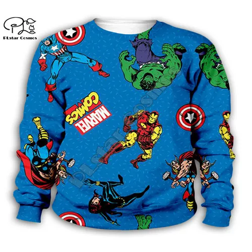 Kids sweatshirts Детские толстовки с капюшоном с 3D принтом «Железный человек» и «Marvel» Детская одежда на молнии для мальчиков и девочек, Свитшот «мстители»/«Человек-паук» - Цвет: Kids sweatshirts
