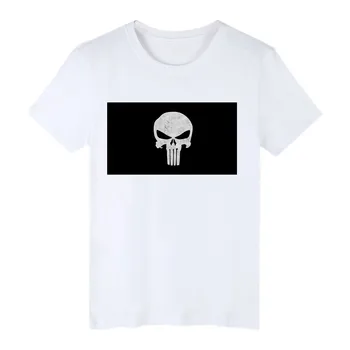

T shirt Punisher Skull Flag For Decoration