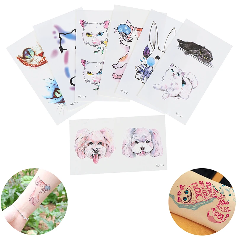 Cartoon Animal Waterproof Temporary Tattoo Sticker Tatoo Body Art Women New Fake  Body Art Tattoos Cute Small Tatto