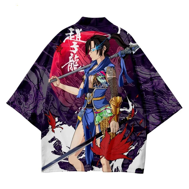 Bebovizi Japanese Style Cat Samurai Kimono Streetwear Men Women Cardigan Japan Harajuku Anime Robe Anime Clothes 2020 Summer 1003