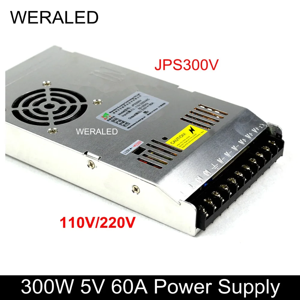 Светодиодный дисплей G energy 5 в 60A 300 Вт блок питания JPS300V 110/220 рабочий для P10
