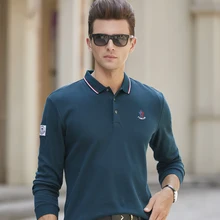 Высокое качество, мужские рубашки поло с вышивкой, повседневные рубашки с длинным рукавом, одноцветные рубашки поло, Новое поступление, мужские деловые футболки 8901