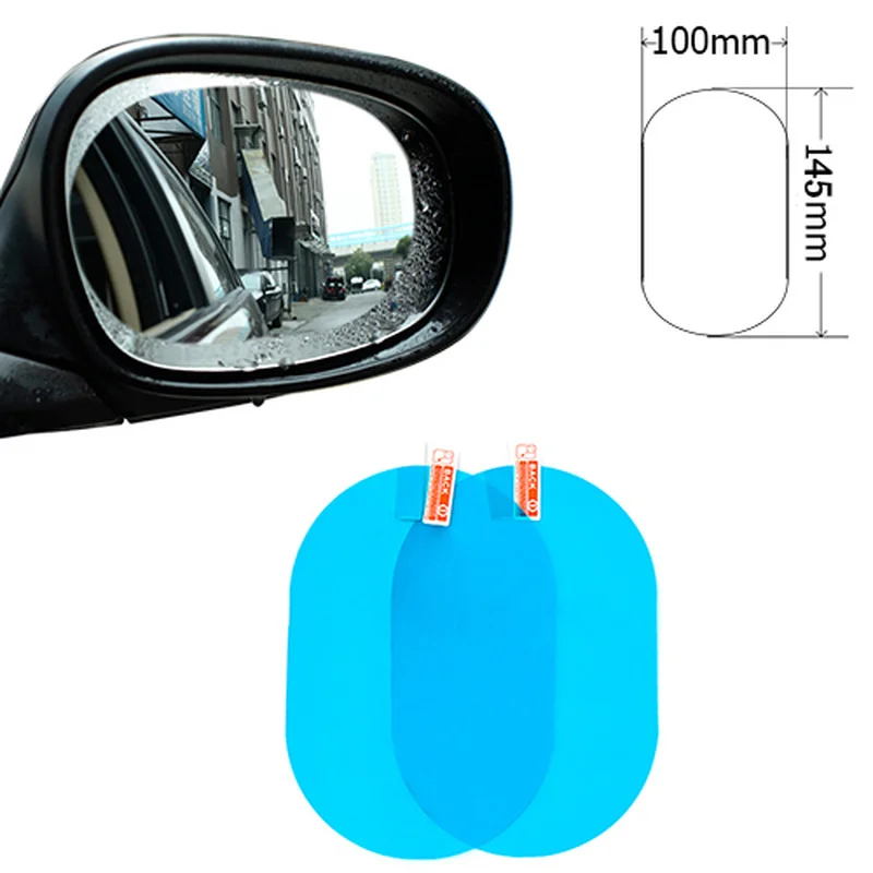 Details about   1Pair Rainproof Car Rearview Mirror Sticker Anti-fog Protective Film Rain Shield 