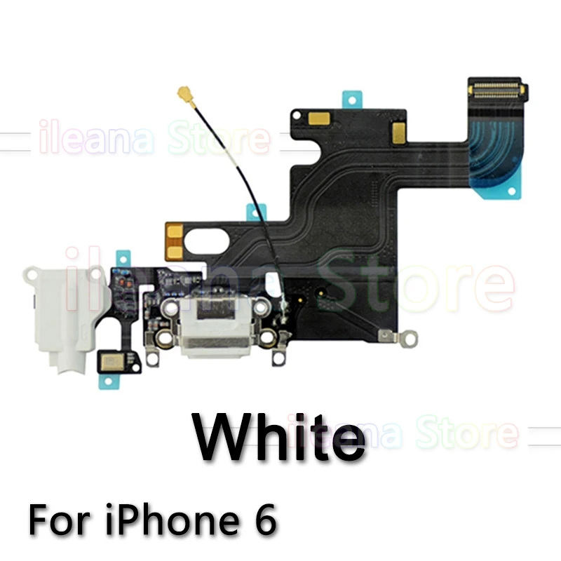 OEM USB порт зарядное устройство док-станция гибкий кабель для iPhone 6 6s 7 8 Plus док-станция для зарядки с микрофоном Flex - Цвет: For iPhone 6 White