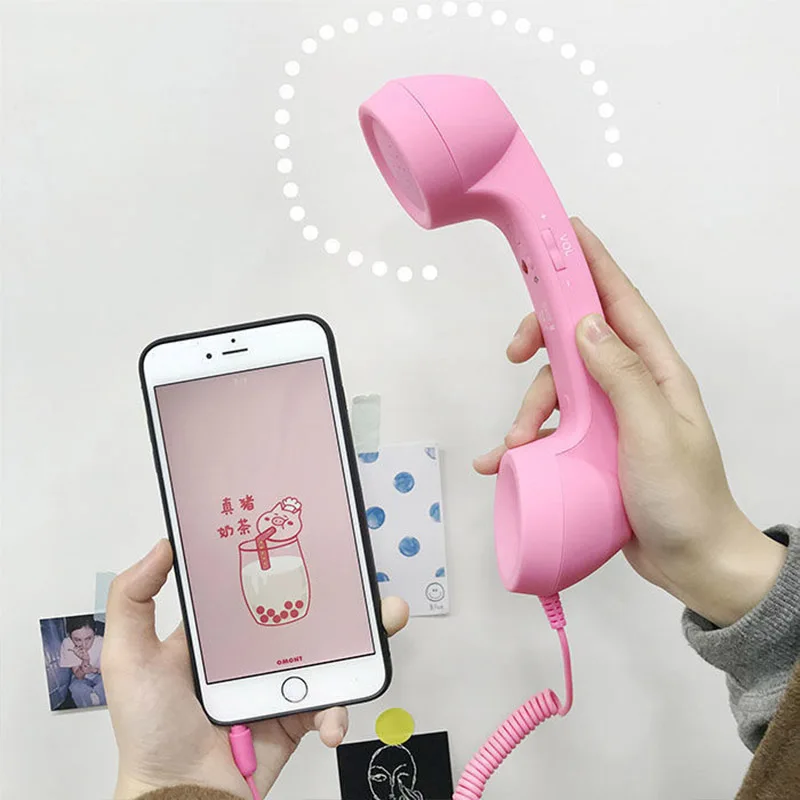 Retro Telephone Handset for Phones & PCs, 3.5mm product photo