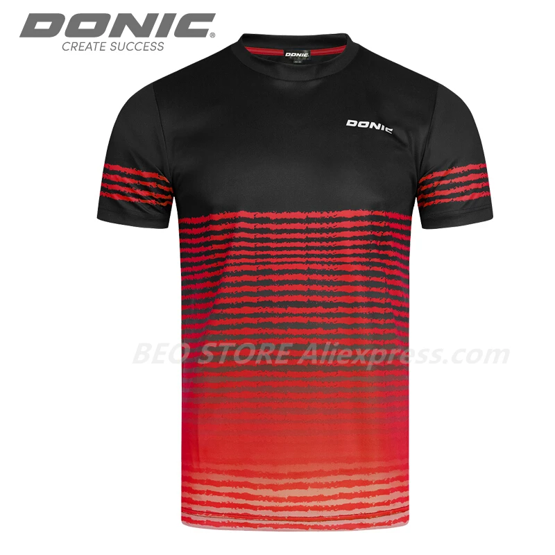 DONIC Table Tennis Jerseys Training T-Shorts Dragon Absorb Sweat Comfort Top Quality Ping Pong Shirt Cloth Sportswear