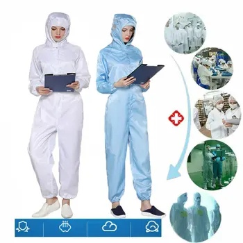 

Protective Overalls Suit Splashproof Protective Isolation Clothing Suit