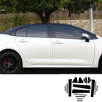 

16PCS black mirror Window Pillar Trim Sticker car Door B pillar decorative cover For Toyota Corolla 2019 2020 2021