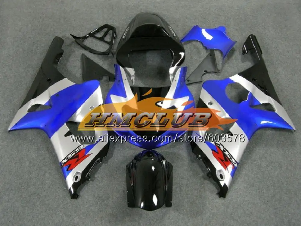 Корпус для SUZUKI GSXR-1000 GSXR 1000 GSXR1000 00 01 02 9CL. 48 GSX-R1000 00 02 K2 GSX R1000 2000 2001 2002 Горячая сине-белый обтекатель - Цвет: No. 4