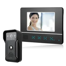 Wizualny domofon 7 ''TFT LCD przewodowy system telefoniczny do drzwi wideo monitor wewnętrzny 700TVL zewnętrzny uchwyt na aparat IR odblokuj