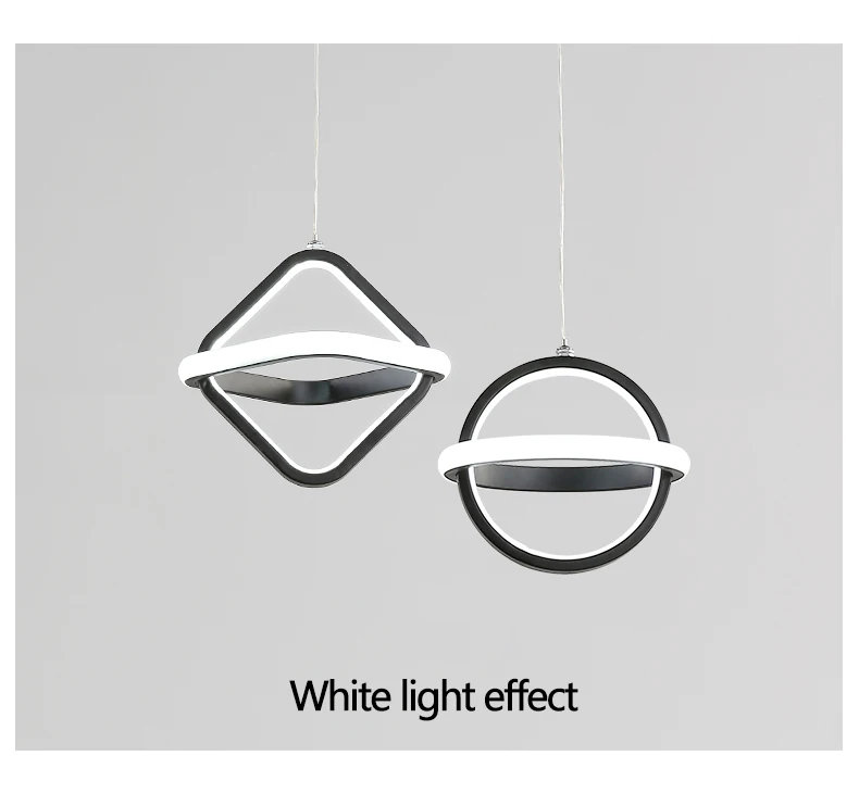 Hbfa1c30490d845f19dbec1f35c834e802 Black Minimalist LED Pendant Lights Home Decor Pendant Lamp for Dining Room Kitchen Living Room Bedroom Indoor Lighting Fixtures
