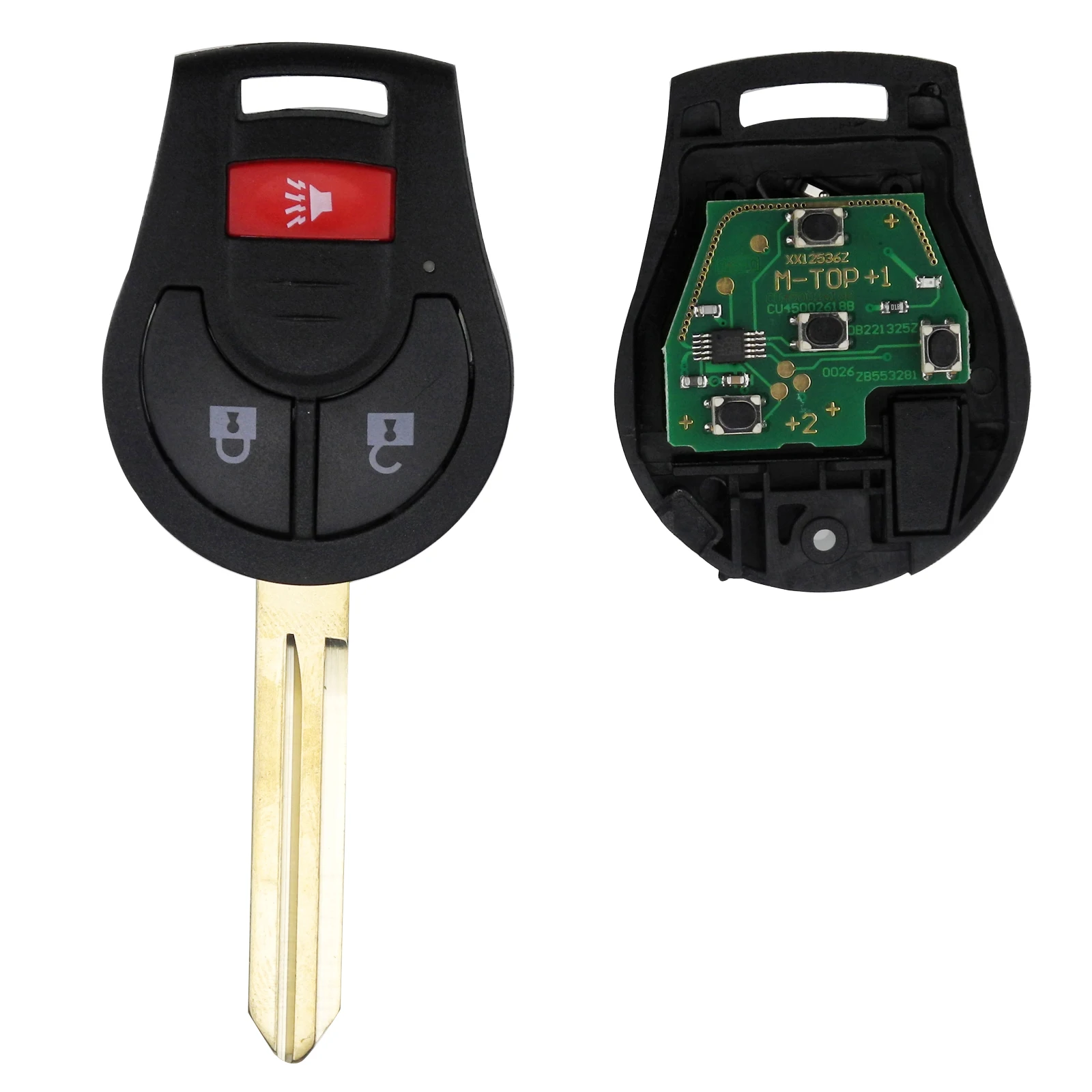 3/4 кнопки дистанционного ключа автомобиля для NISSAN CWTWB1U751 CWTWB1U816 Qashqai Sunny Tiida X-Trail частота 315 МГц ID16 PCF7936 чип - Количество кнопок: 3 buttons