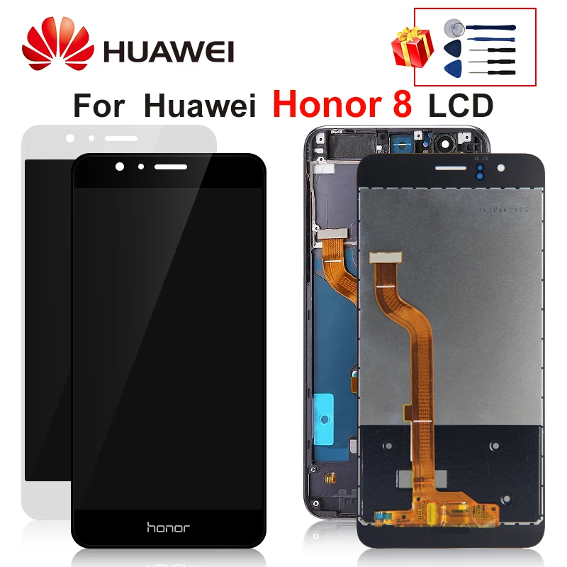 ЖК дисплей 5 2 дюйма для Huawei Honor 8 сенсорный экран дигитайзер с рамкой FRD L19 L09 детали