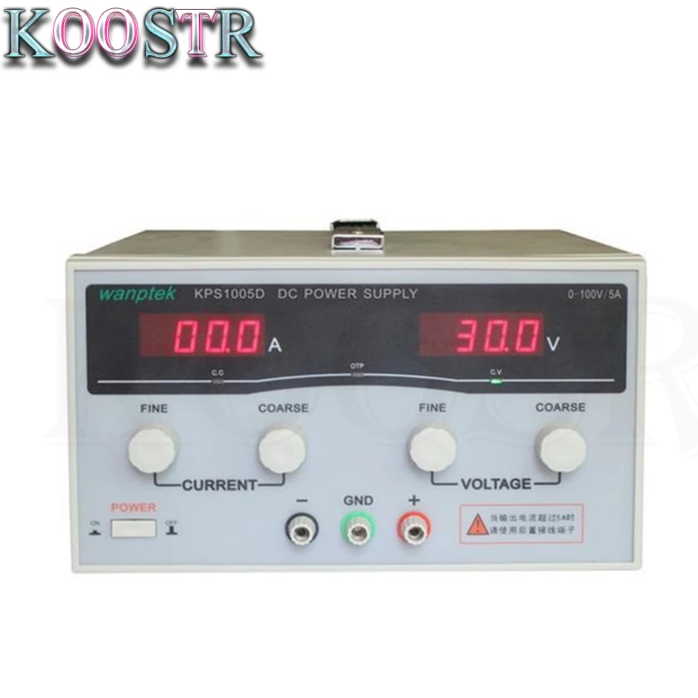 Высокое качество Wanptek KPS1005D Высокая точность регулируемые Дисплей источник питания постоянного тока 100 V/5A высокое Мощность импульсный источник питания светодиодного табло