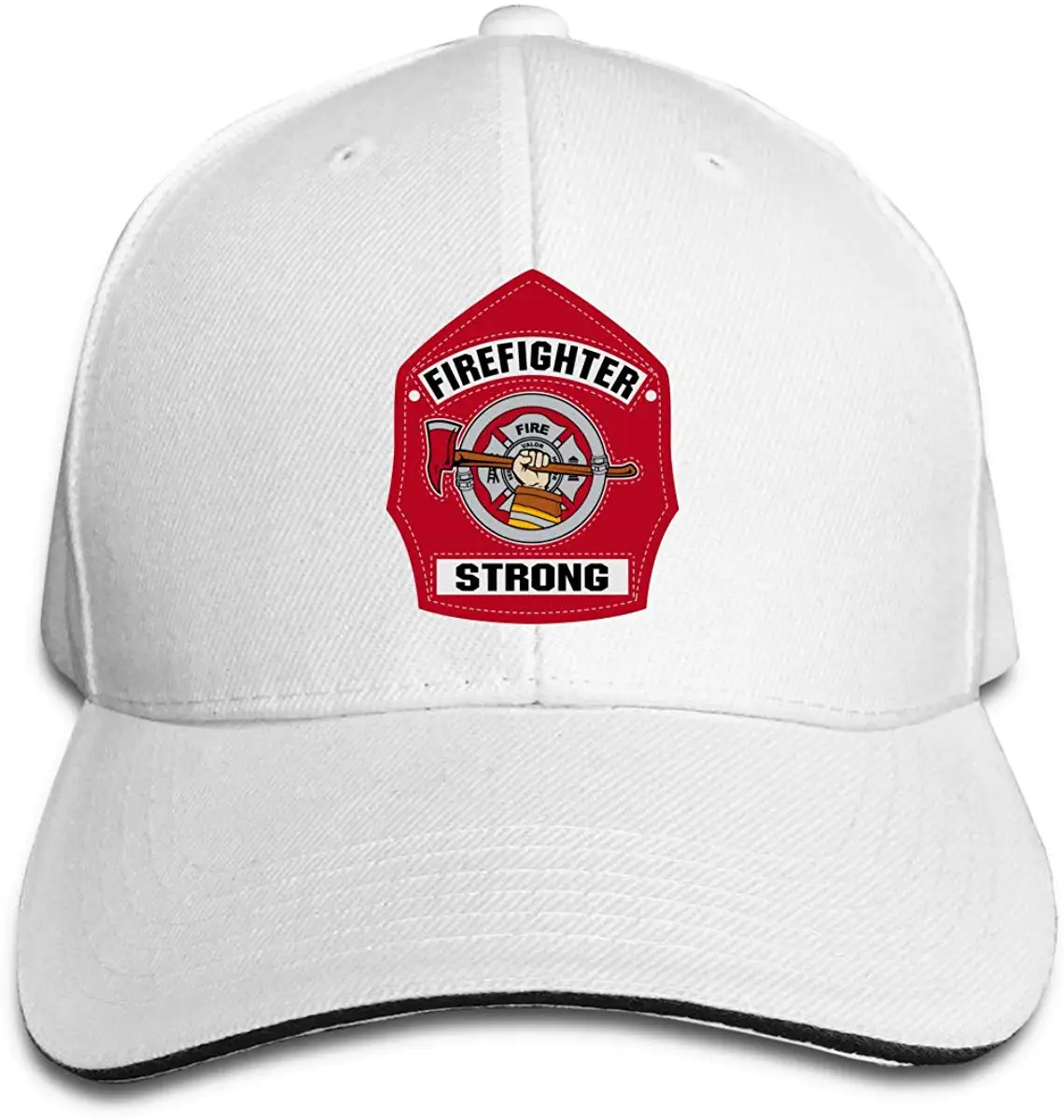 Пожарный сильный унисекс бейсбольная кепка Классическая липучка Регулируемая остроконечная сэндвич водителя грузовика шляпа