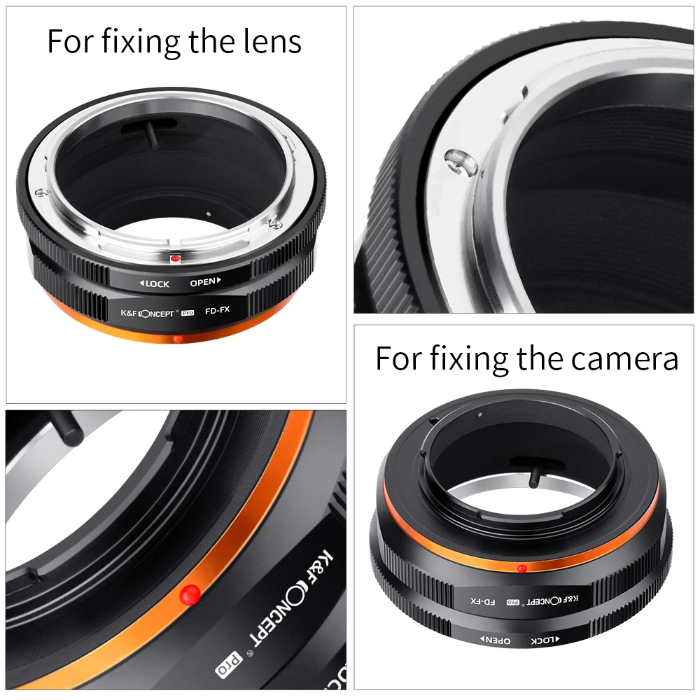 KERNEL(K&L) FD-GFX Canon FD→FUJIFILM G K&F FD-GFX Adapter for Canon FD Mount Lens to Fuji GFX