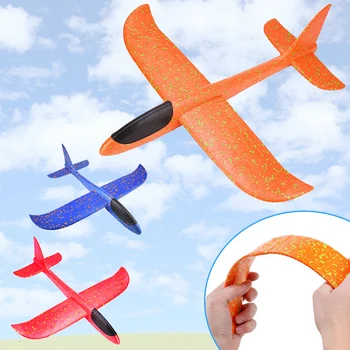 

Airplane Glider Foam Toys Hand Throw Fly Glider Planes Foam Aeroplane Kids Gift Toys 48*47cm Random 1pc/set 2020 NEW