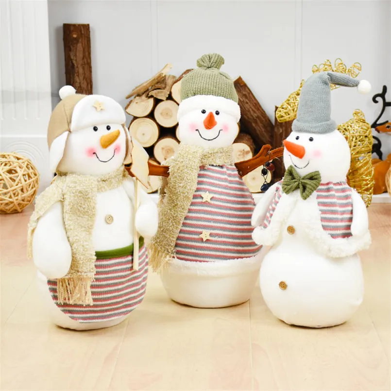 

Table Display Window Christmas Decoration Snowman Doll Standing Figurines Toy Kids Xmas Birthday Gift Craft Navidad 2019 Adornos