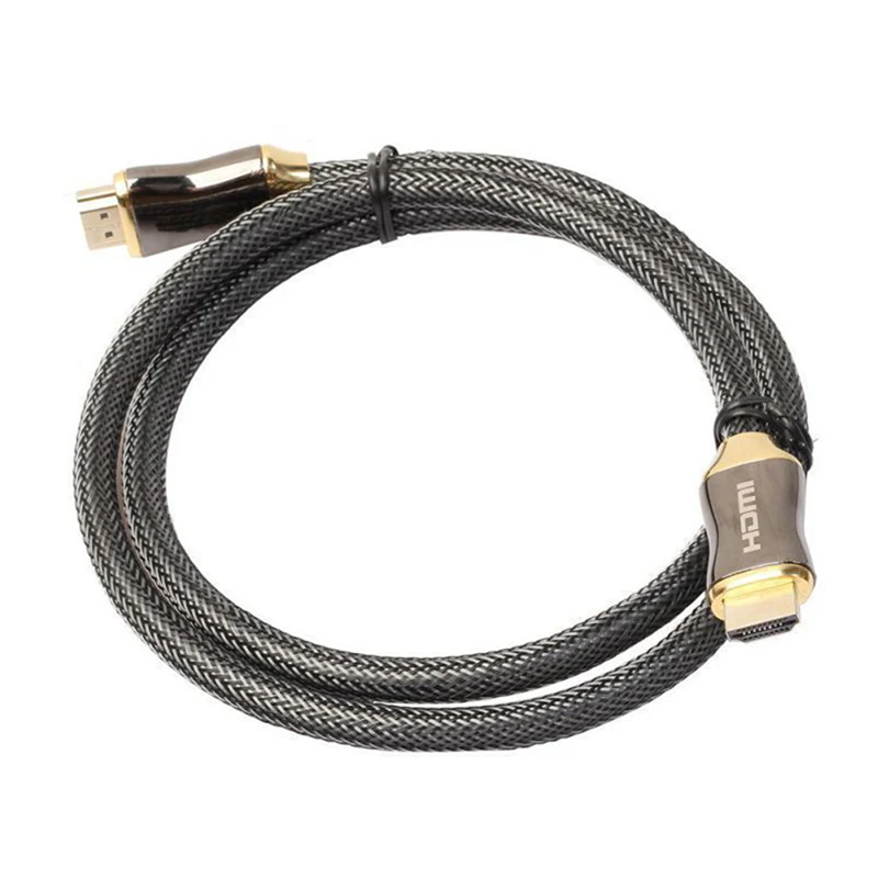 1/1. 5/2/3/5M Премиум со сверхвысоким разрешением Ultra HD HDMI кабель высокой Скорость+ Ethernet ЖК-дисплей HDTV 2160p 4K 3D золото