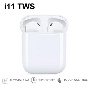 

TWS i11s earphones Fingerprint touch wireless Bluetooth5.0 earphone 300mah charging box earphone Intelligent noise reduction