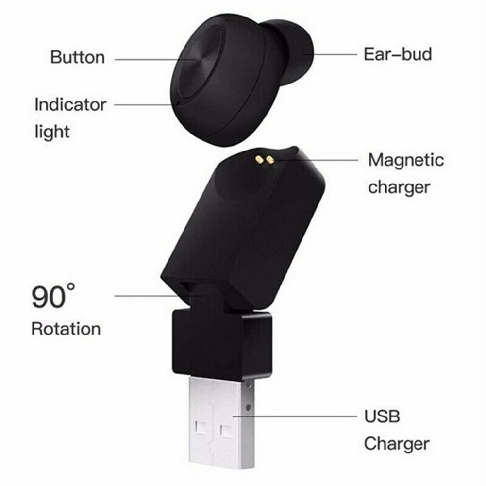 1 шт. Bluetooth 4,2 Hi-Fi стерео Встроенный микрофон Портативный спортивный мини магнитный автомобильный usb зарядка открытый громкой связи беспроводные наушники
