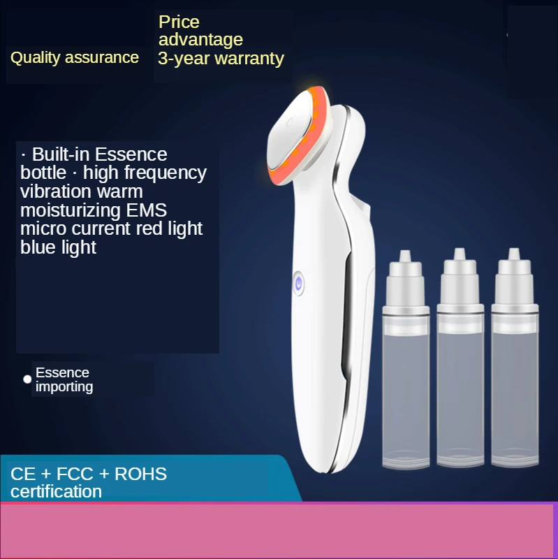 

Ultrasonic Slimming Lifting Facial Beauty Instrument Skin Scrubber Cleanser Cleansing Acne Removal Firming Care Tools