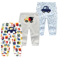 3Pcs/lot Cartoon Print Baby Pants Cotton Baby Leggings Autumn Toddler Boy Girl Pants Newborn Infant Clothing 3 6 9 12 18 24M 5