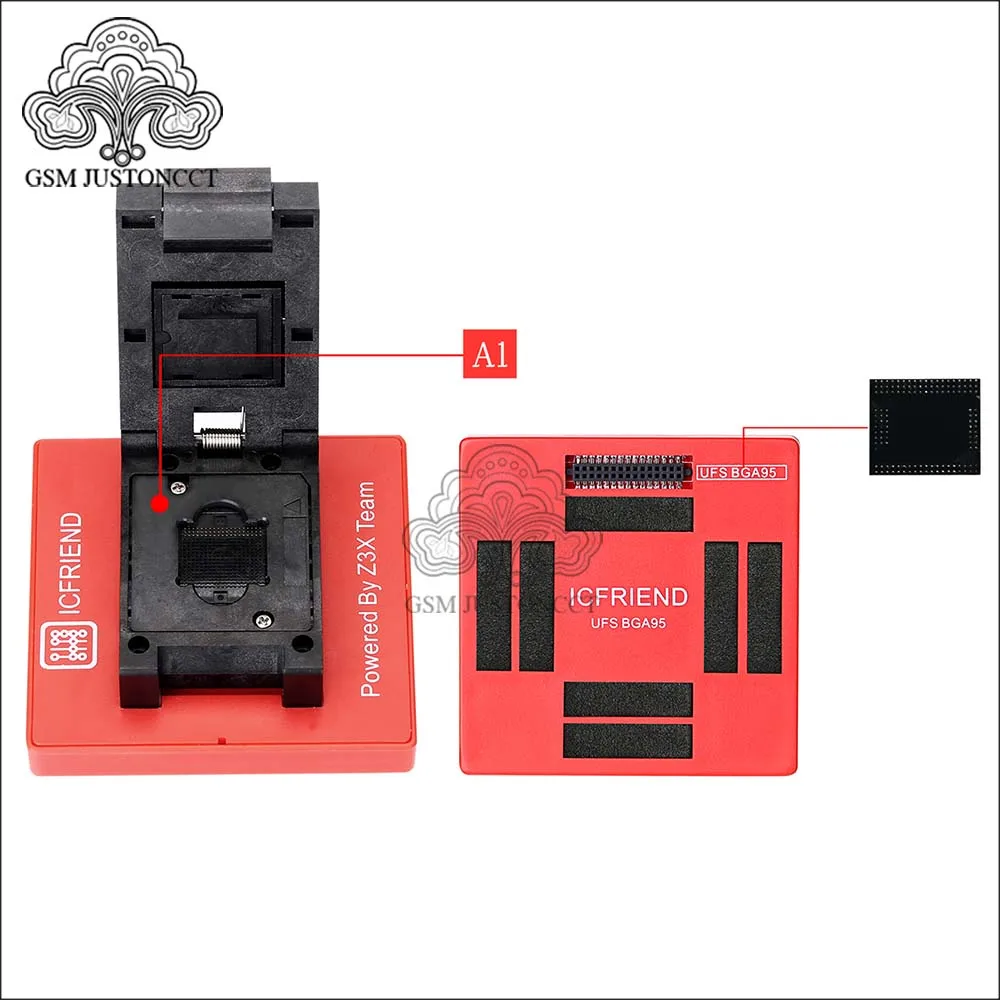 Новейший UFS разъем адаптера ICFriend ICs-UFS 3 в 1 поддержка UFS BGA254 BGA153 BGA9 без легкий JTAG PLUS box