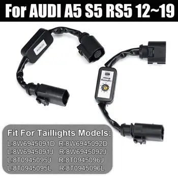 

2Pcs Black Dynamic Turn Signal Indicator LED Taillight Add-on Module Cable Wire Harness For AUDI A5 S5 RS5 12~19 Tail Light