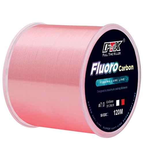 120m Fluorocarbon Coating Fishing Line 0.20mm-0.60mm 7.15lb-45lb 