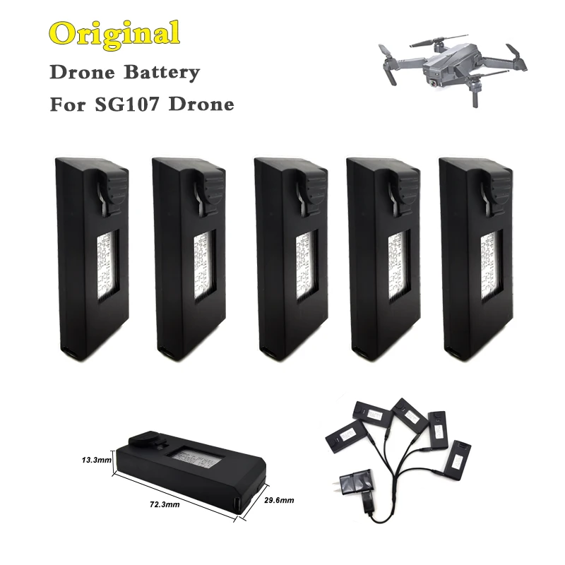 Lipo Battery SG107 Drone 3 7 V 1200mAh для RC Quadcopter accessories вертолет Parts 5 шт|Детали и аксессуары| |