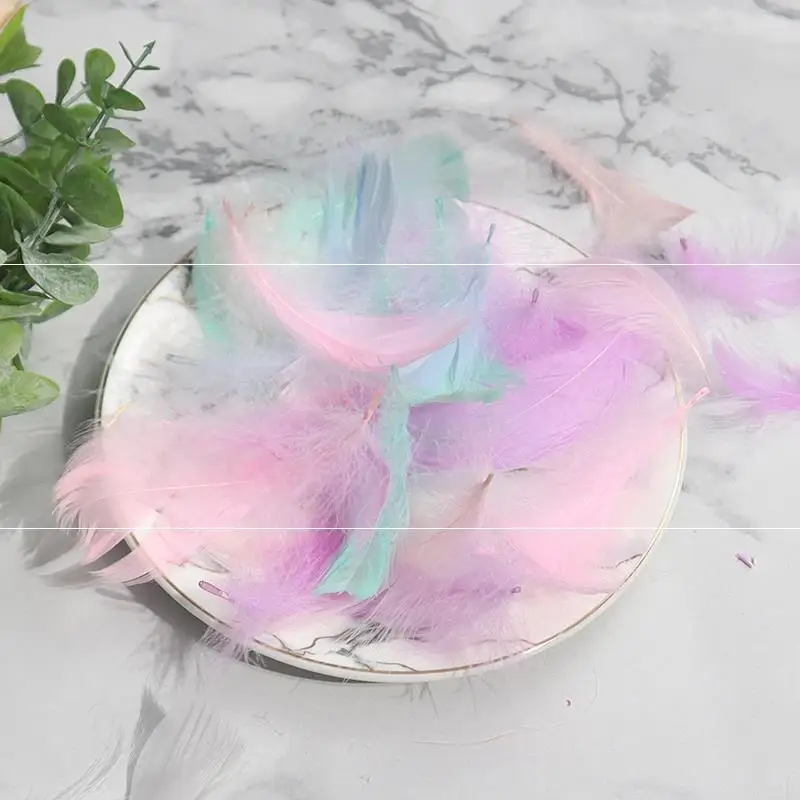 

100Pcs Nature Feather For Birthday Party Decoration Transparent Bobo Ball Filling Wedding Balloon Decoration Holiday Supplies