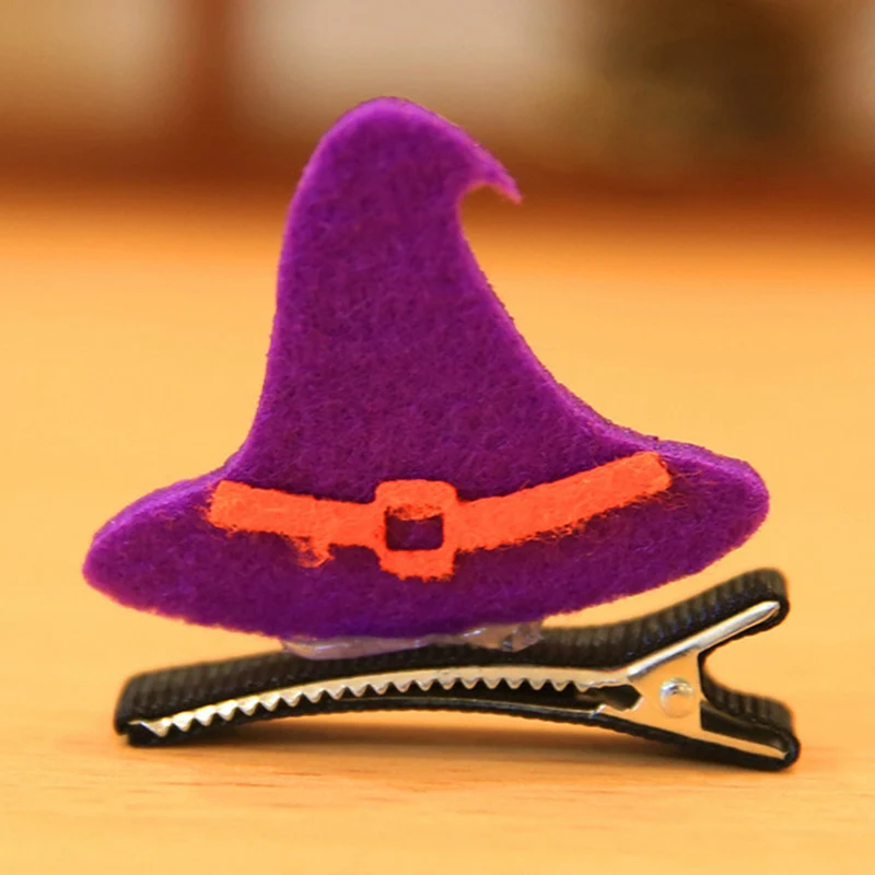 Хэллоуин заколка для волос Тыква призрак летучие мыши кошка ведьма шляпа
