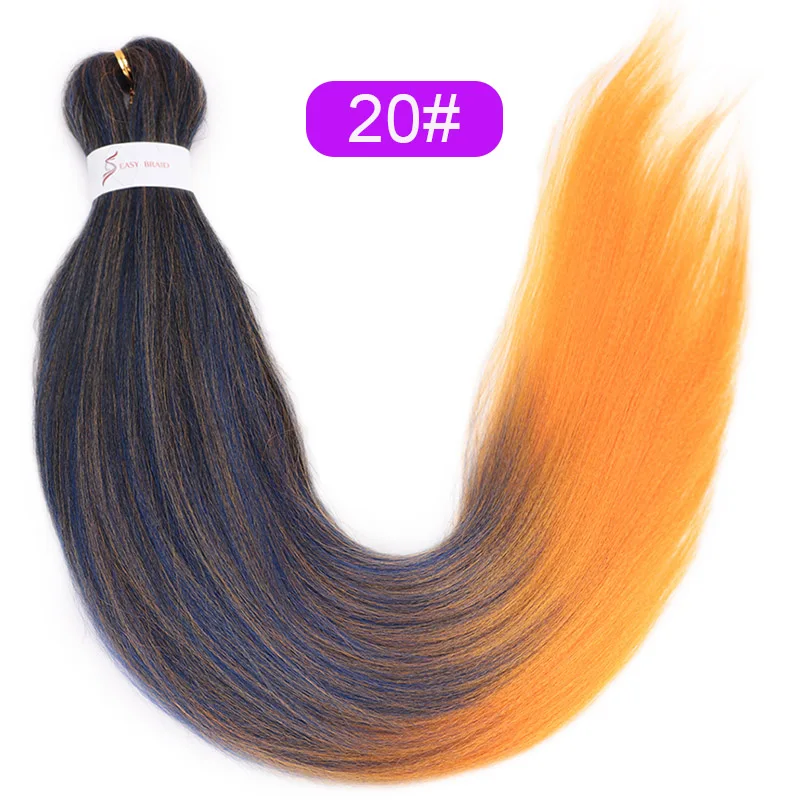 Элегантные Музы, 10 шт., синтетические плетеные волосы, 24 дюйма, EZ, огромные косички, волосы, Омбре, на крючках, плетеные волосы, легкое наращивание волос - Цвет: P12/613