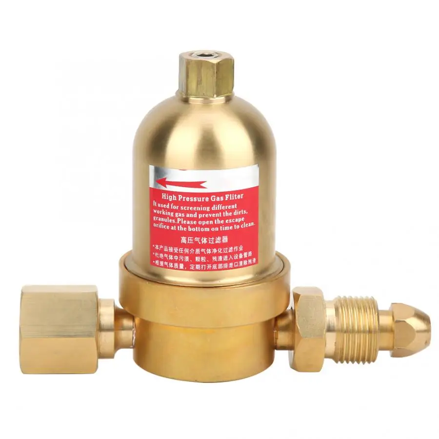 1 pcs High Pressure Gas Filter with Air Inlet 5/8 External Thread Air Outlet 5/8 Internal Thread