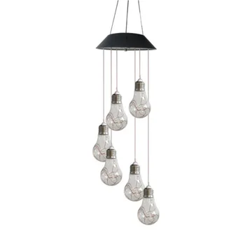 

Light LED Garden Solar Powered Wind Chime Hanging Spinner Lamp Home Decoration Light Windchime Outdoor Lighting Party Decor Gift