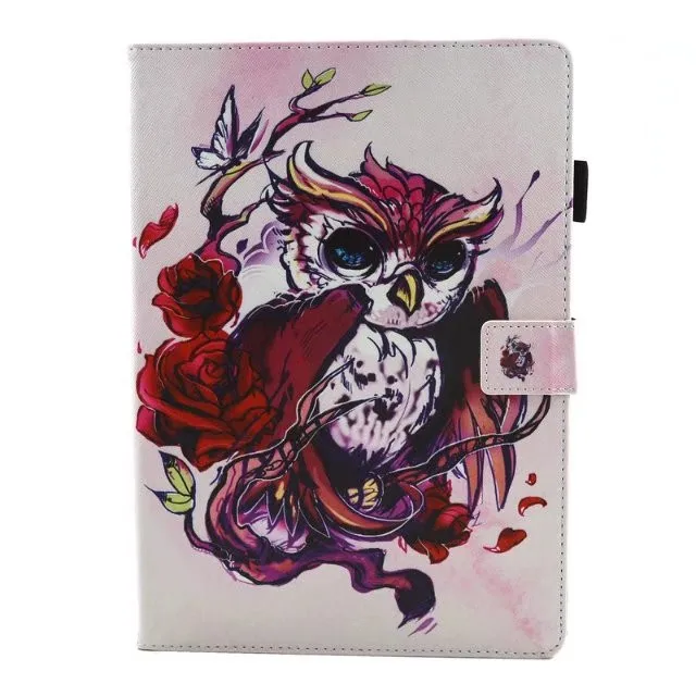 hu die mao tou ying Для fundas samsung Galaxy Tab A 10,1 A6 T580N T585C чехол-подставка для Galaxy Tab A 10,1 T580 T585 чехол для планшета с держателем для карт - Цвет: hu die mao tou ying