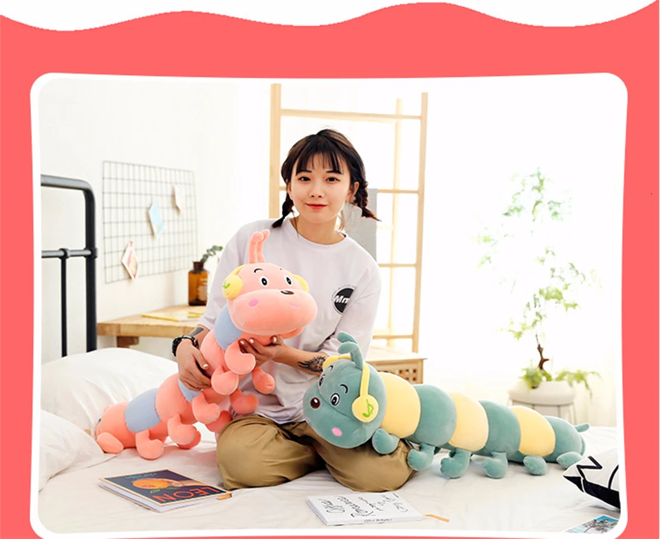 VOZRO гусеница ворс игрушки мягкие влюбленные червь детский подарок Almofada Coussin Cojines сиденье Подушка Декоративные Подушки