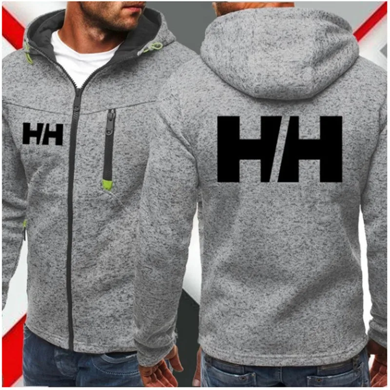 

2019HH men's fashion jacket 2019 fashion men's fashion hoodie, men's park solid color spring and autumn suit men's wear winter