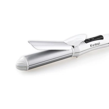 

Kemei Hair Straightener Professional Curler 2 In 1 Ceramic Curling Straightening Iron Household Styling Tools Electric Hair 38D