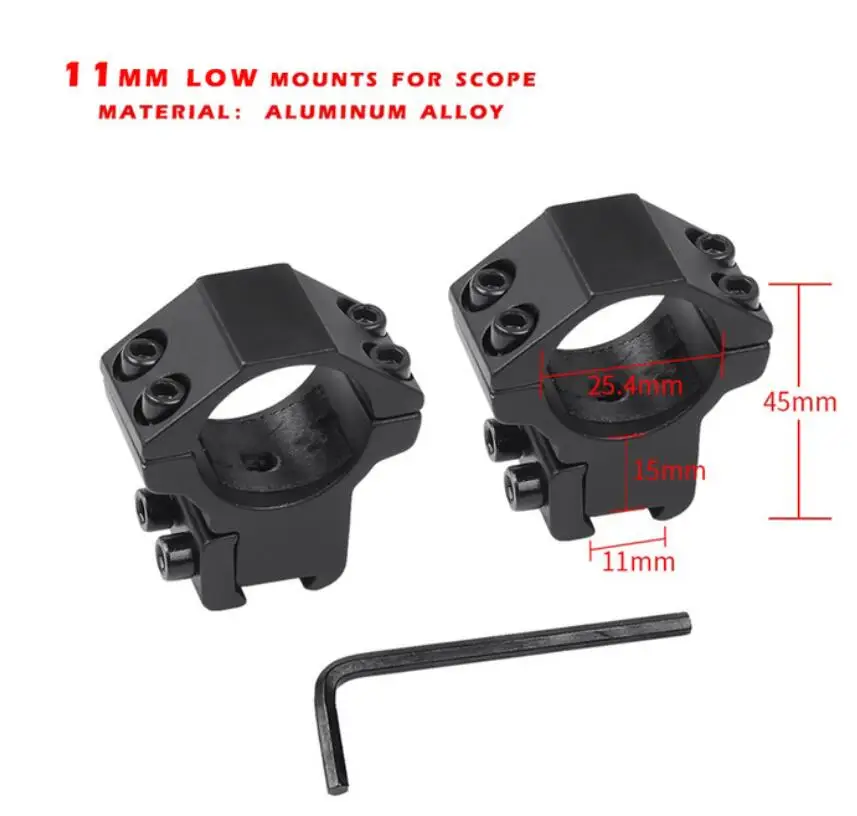 11mm low mounts Снайпер NT 1-5X24 охотничий прицел тактический оптический прицел полный размер Mil-Dot оборудование RG проволока сетка для винтовки прицел страйкбол - Цвет: 11mm low mounts