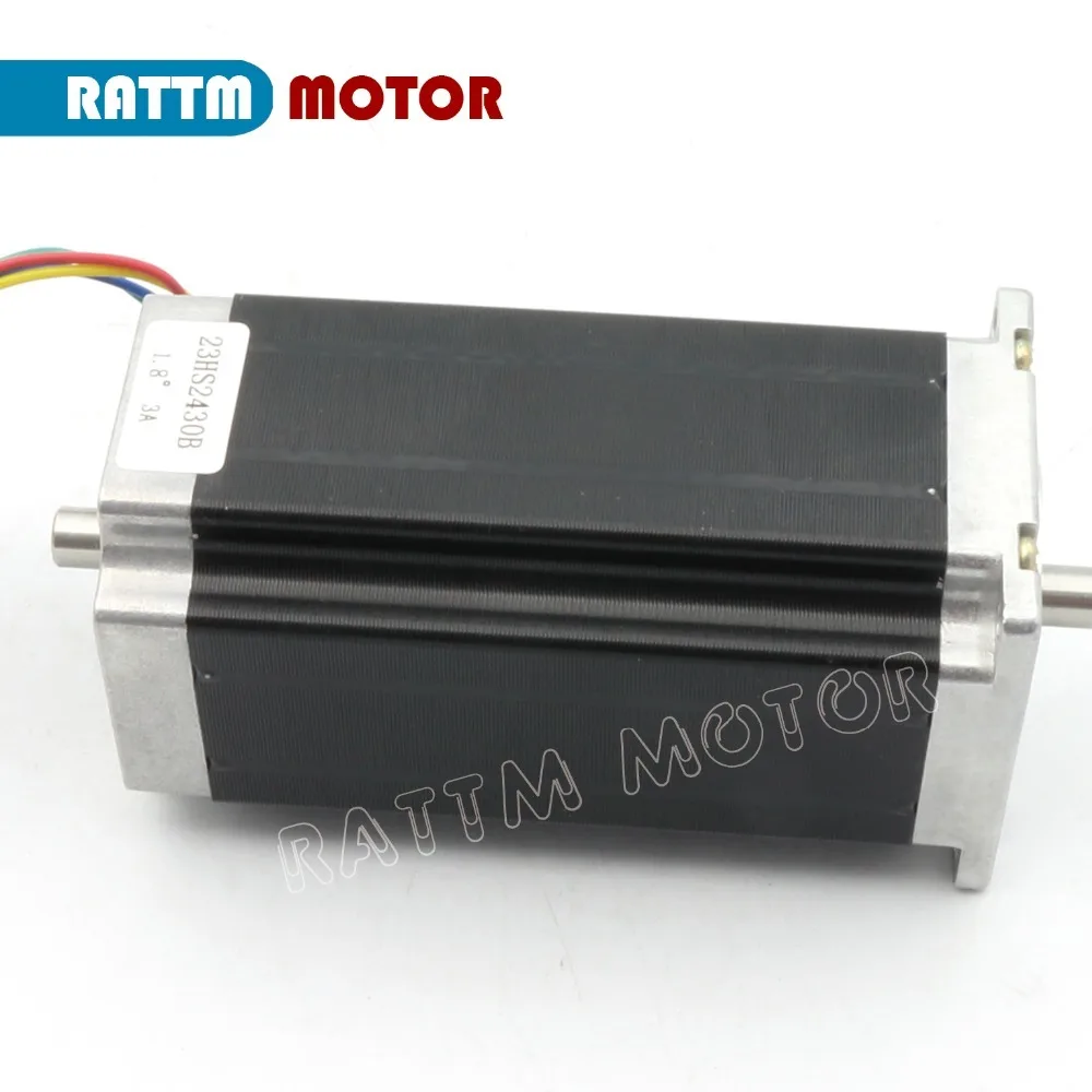  4 Axis USB juego de controladores CNC Nema 23 Motor de pasos (doble eje) 425oz-in/112mm/3A y contro