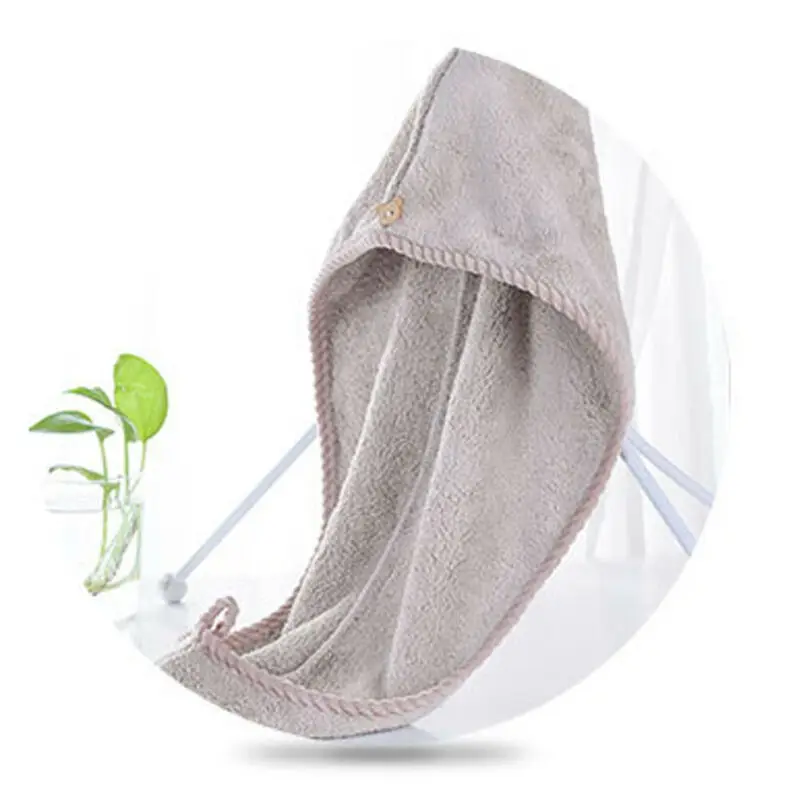 

Women Magic Hair Drying Towel Hat Microfibre Quick Dry Turban For Bath Shower Pool Female New Soild Color Soft Dry Hair Hats Hot