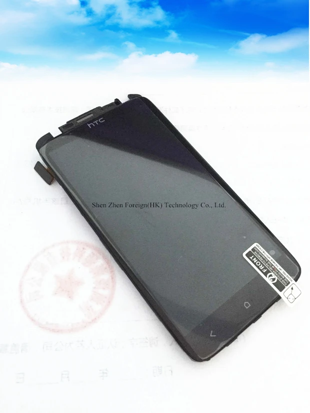 

For Russian Good test For HTC ONE XL Super Screen With Frame LCD Display Black