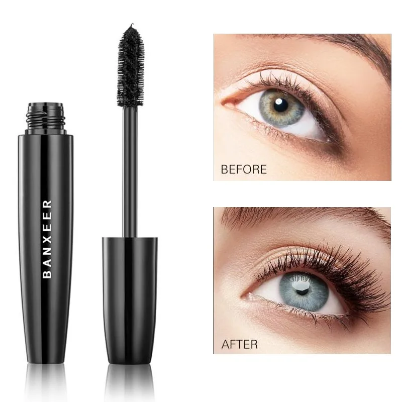 Fluffy Volume Mascara 4d Silk Fiber Lash Eye Cosmetic Waterproof Long