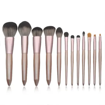 

12Pcs Luxury Wooden Makeup Brushes Set Foundation Powder Blush Eyeshadow Concealer Lip Eye Make Up Brush Cosmetics Beauty Tools